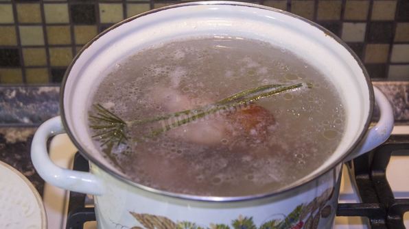 сырный суп с копченой курицей