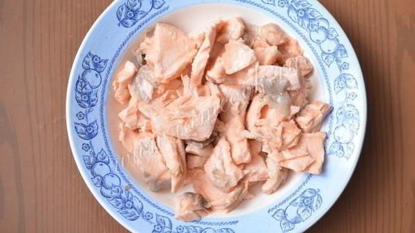 сырный суп с семгой