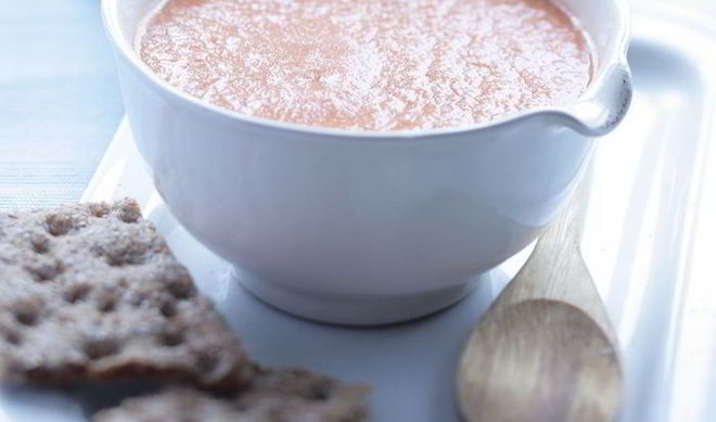 Томатный суп с базиликом