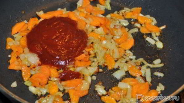 томатный суп с фасолью