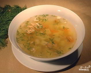 Уха из брюшек семги