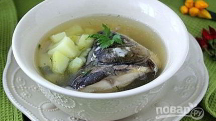 Уха из головы карпа