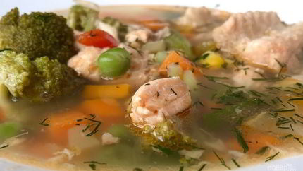 Уха из красной рыбы