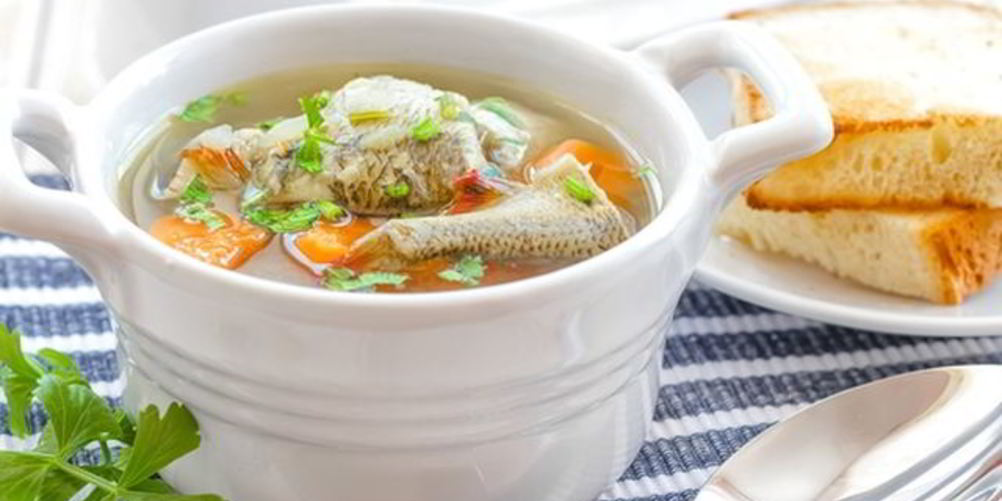 Рецепт ухи по-царски с блинчиками