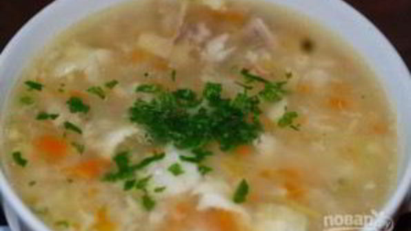 уха со взбитым яйцом