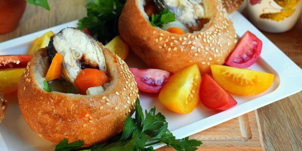 Рецепт ухи в хлебном горшочке