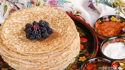 Ажурные блинчики на молоке