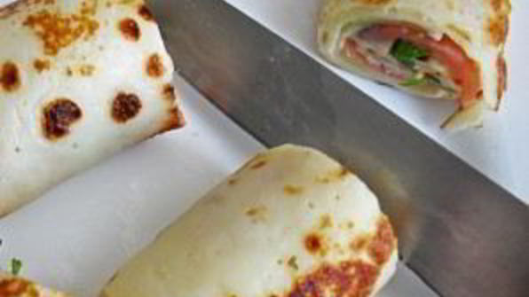 блинчики с форелью