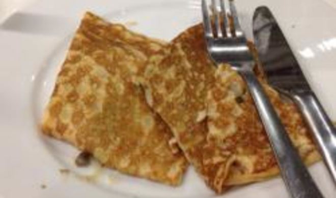 Блинчики с грибной начинкой