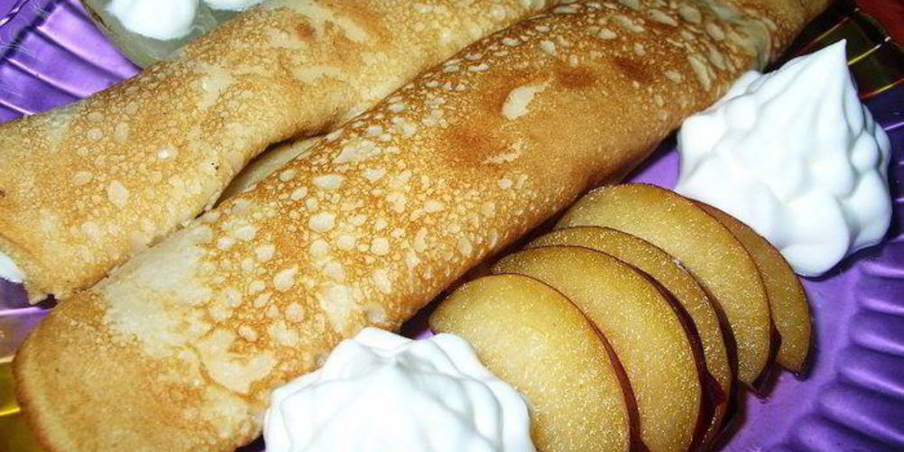 Рецепт блинчиков с начинкой из чернослива