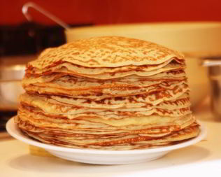 Блинчики с разрыхлителем