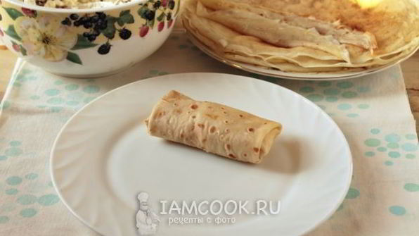 блинчики с творогом и изюмом