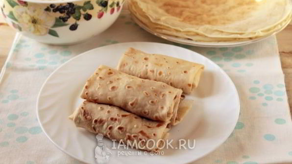 блинчики с творогом и изюмом