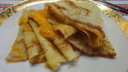 Блинчики в апельсиновой карамели