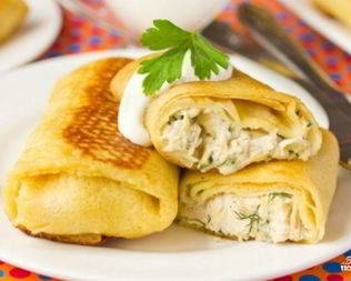 Блины конвертом