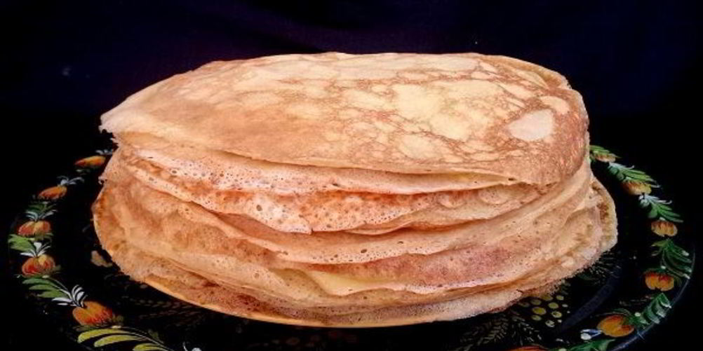 Рецепт блинов на воде