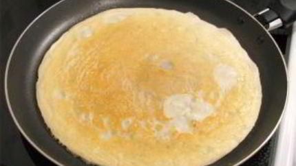 Блины с бананом и шоколадом