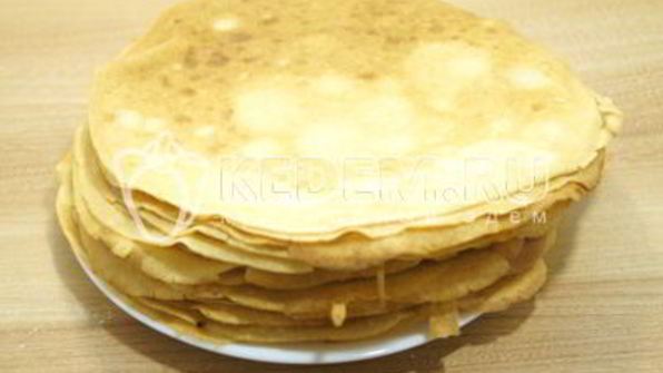 блины с фаршем и морковью по-корейски