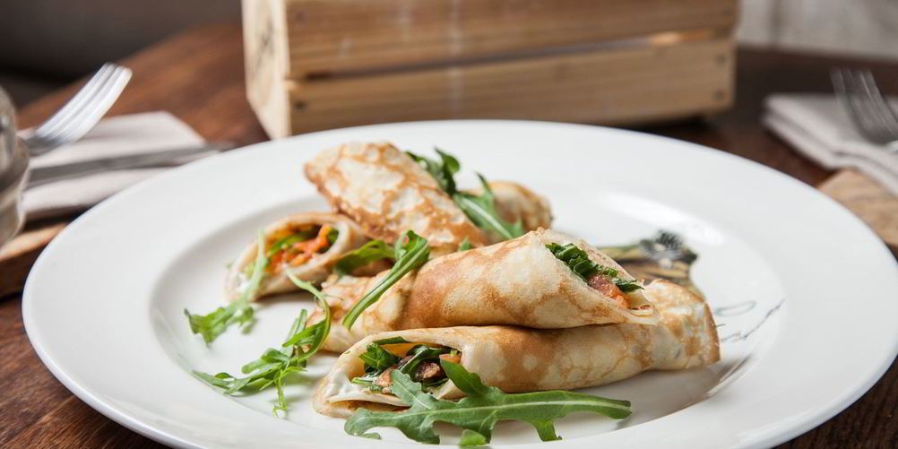 Рецепт блинов с семгой