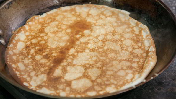 блины с семгой