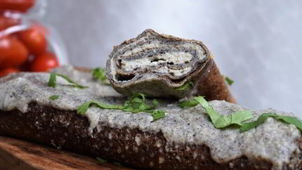 Гречневые блинчики с баклажанной начинкой