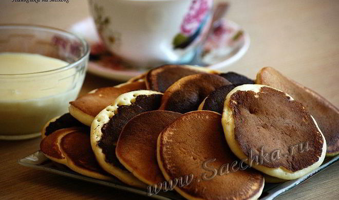 Панкейки на молоке