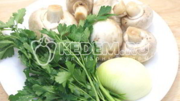 рисовые блинчики с грибами