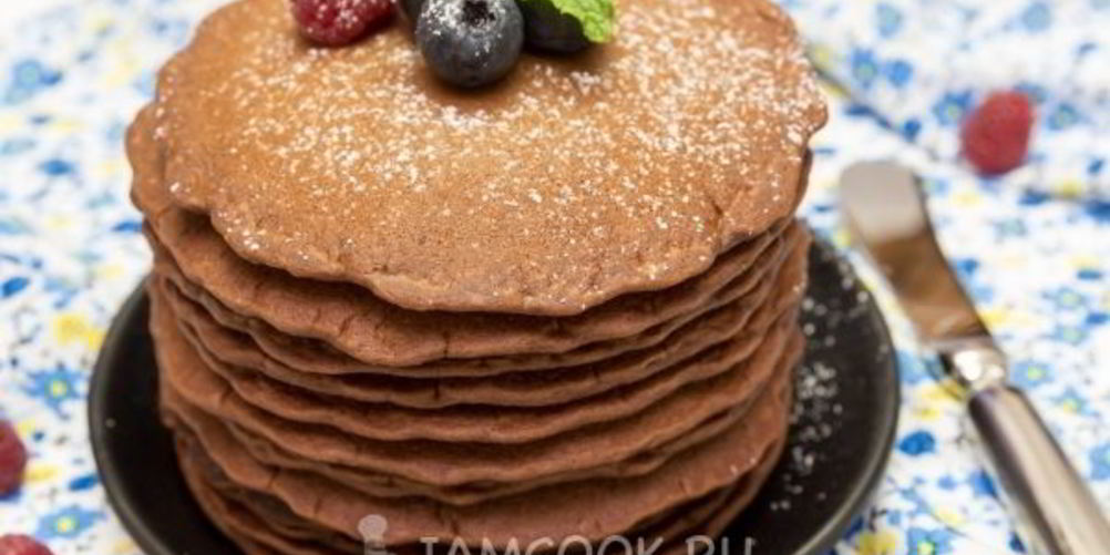 Рецепт шоколадных панкейков