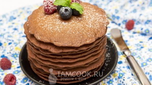шоколадные панкейки