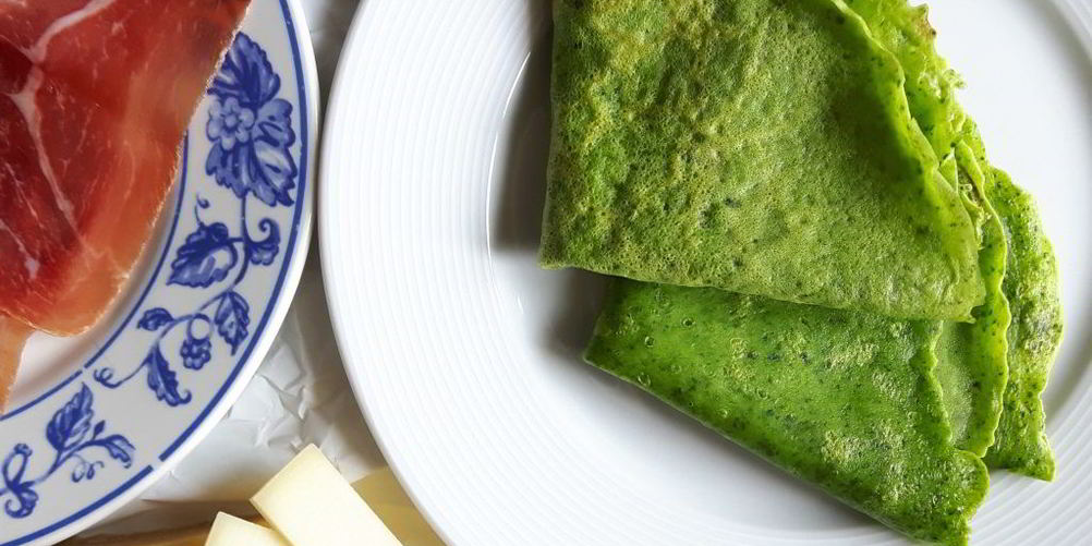 Рецепт шпинатных блинов