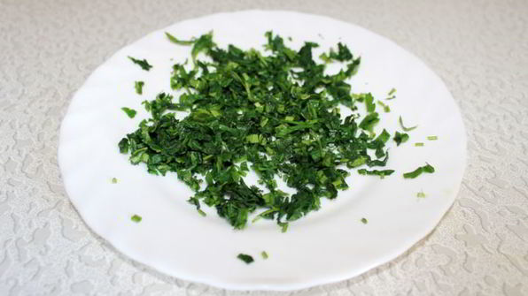 сырные блинчики с петрушкой