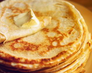 Заварные блины на кефире