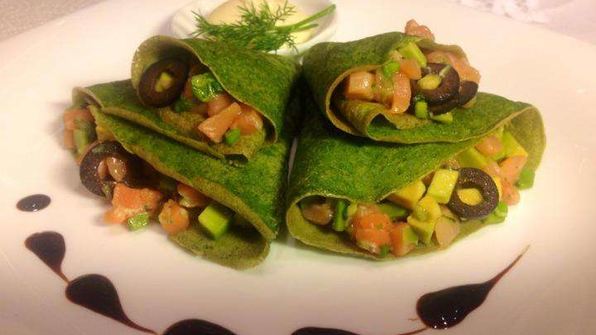 зеленые блины со шпинатом