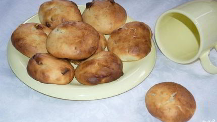 Булочки с сахаром без дрожжей