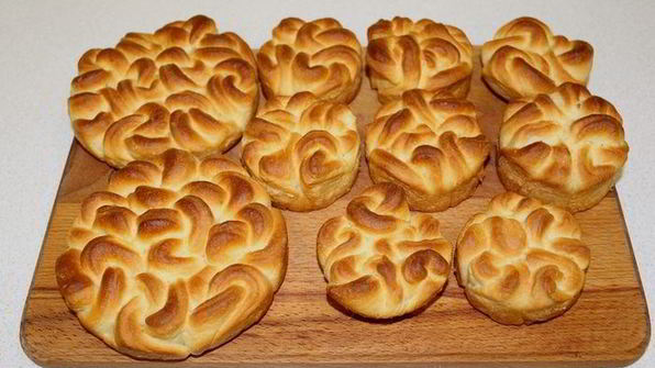 булочки сдобные кружевные