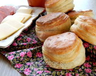 Булочки слоеные из дрожжевого теста