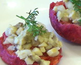 Булочки свекольные