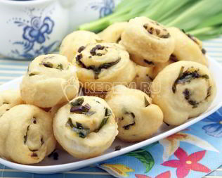 Пампушки с черемшой