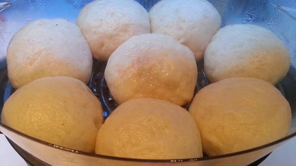 паровые булочки с фасолью по-корейски