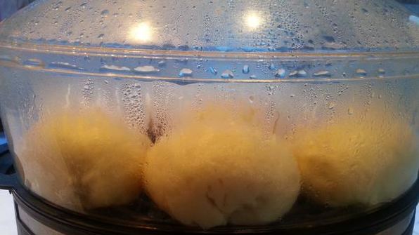 паровые булочки с фасолью по-корейски