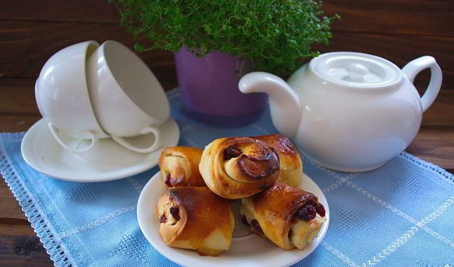 Сладкие булочки на кефире