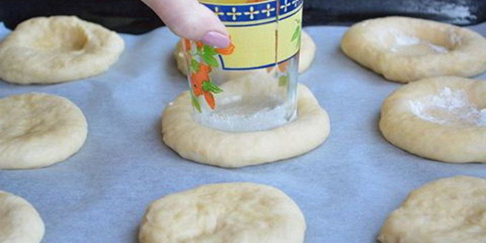 Рецепт ватрушек без дрожжей