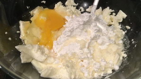 брауни-чизкейк с вишней