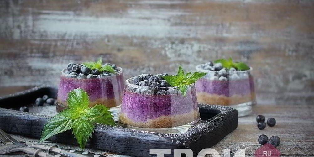 Рецепт черничного чизкейка