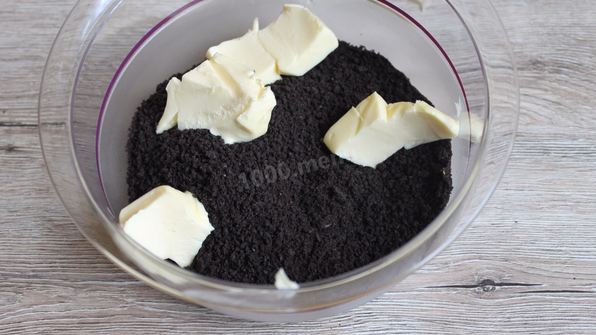 чизкейк с печеньем орео шоколадным