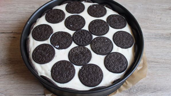 чизкейк с печеньем орео шоколадным