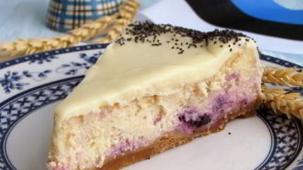 Лимонный чизкейк с черникой