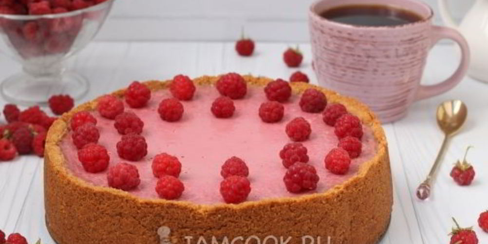 Рецепт малинового чизкейка