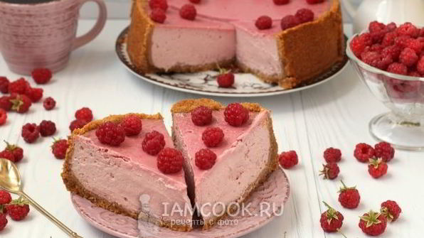 малиновый чизкейк