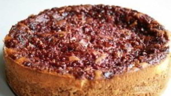 новогодний чизкейк с клюквой